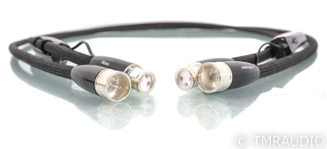 AudioQuest Wind XLR Cables; 1.5m Pair Balanced Interconnects; 72v DBS