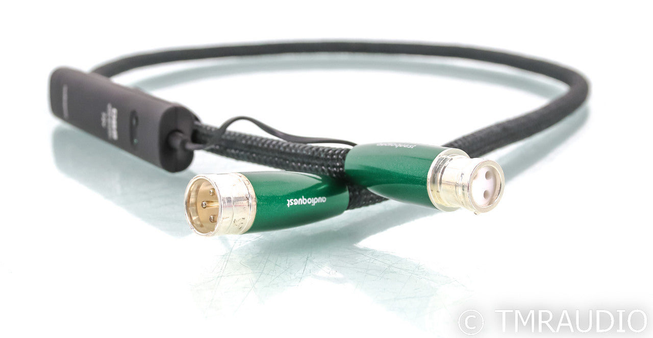 AudioQuest Earth XLR Cables; 1m Pair Balanced Interconnects; 72v DBS