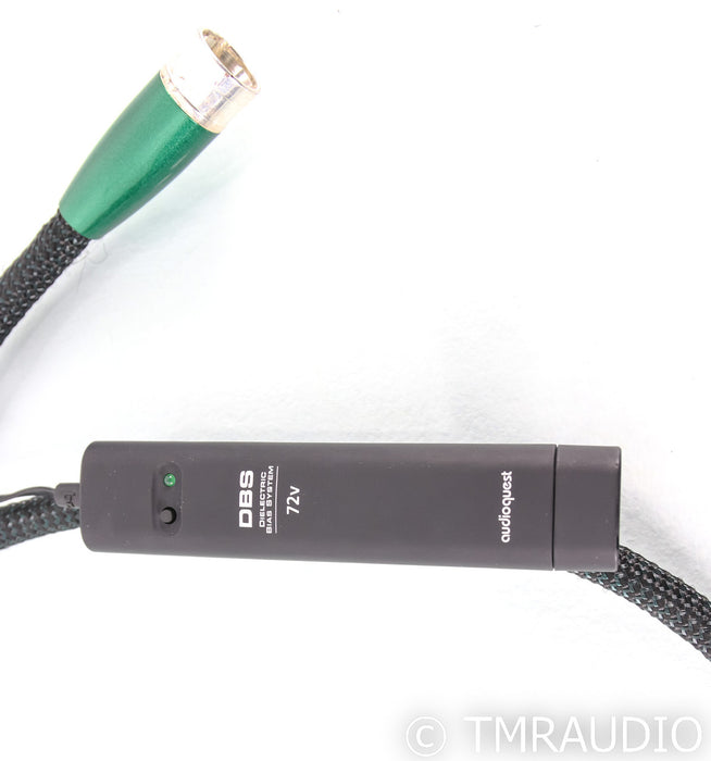 AudioQuest Earth XLR Cables; 1m Pair Balanced Interconnects; 72v DBS
