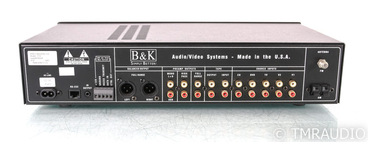 B&K PT5 Stereo Preamplifier; PT-5; AM/FM Tuner; Remote