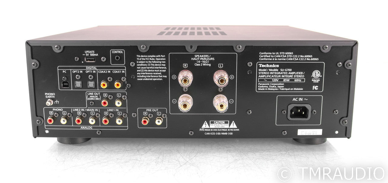 Technics SU-G700 Stereo Integrated Amplifier; SUG700; DAC; MM Phono