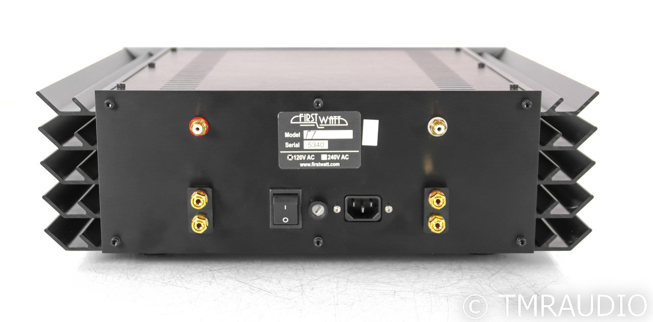 First Watt F7 Stereo Power Amplifier; F-7; Silver