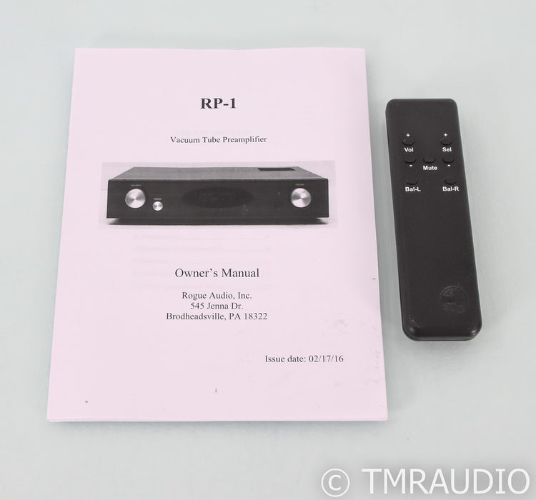 Rogue Audio RP-1 Stereo Tube Hybrid Preamplifier; RP1; MM / MC Phono; Remote
