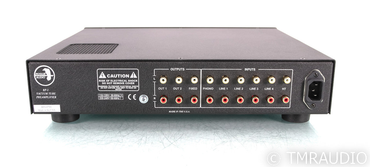 Rogue Audio RP-1 Stereo Tube Hybrid Preamplifier; RP1; MM / MC Phono; Remote