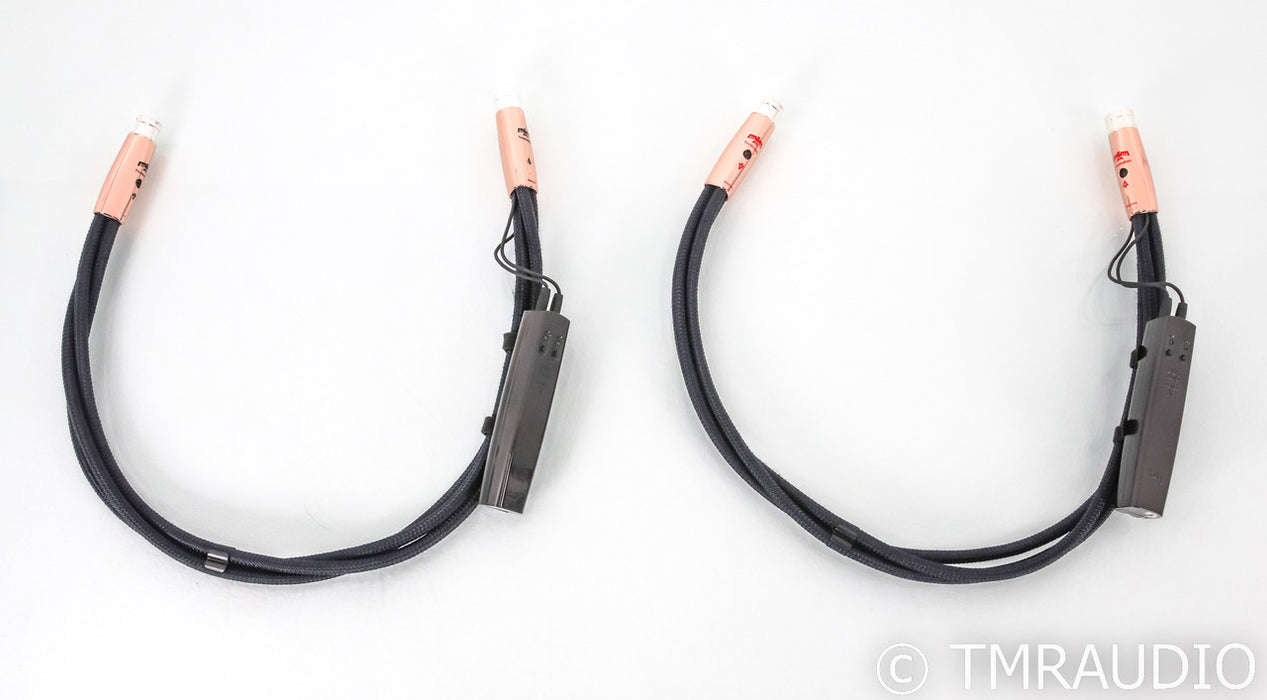 AudioQuest ThunderBird XLR Cables; 0.75m Pair Balanced Interconnects; 72v DBS