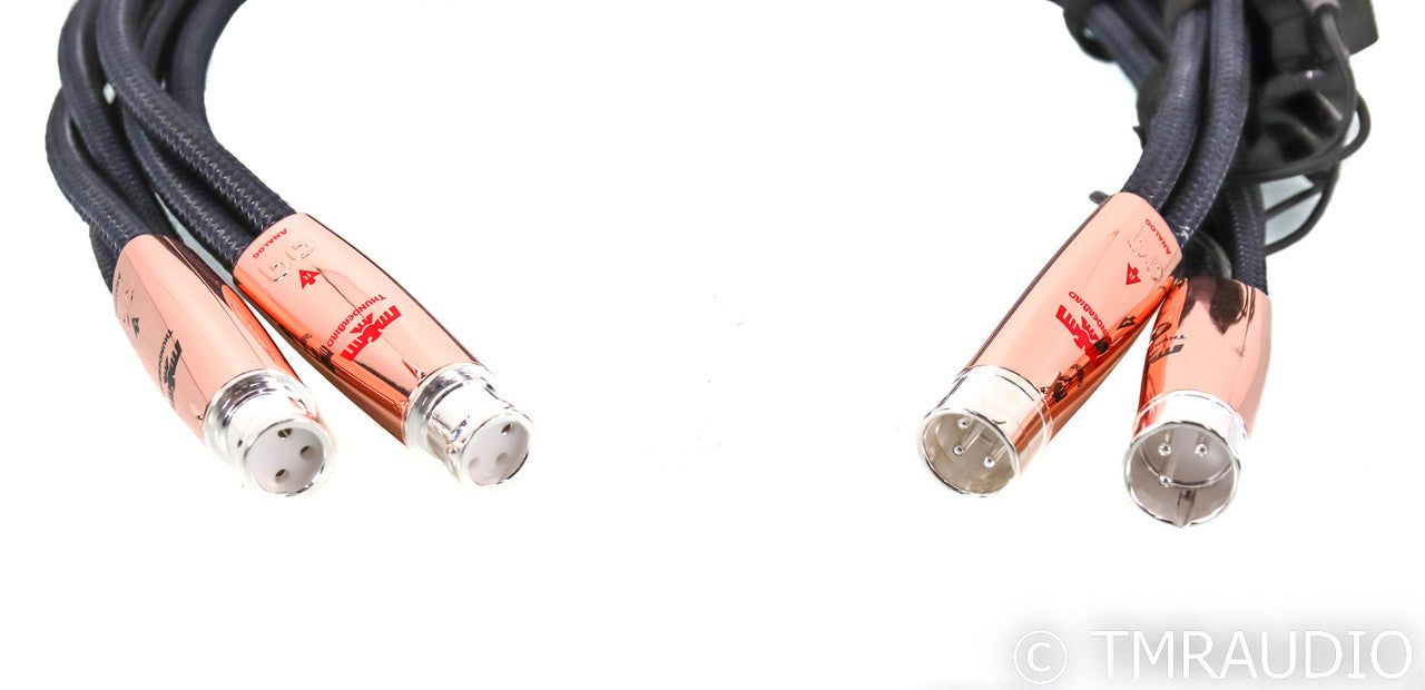 AudioQuest ThunderBird XLR Cables; 0.75m Pair Balanced Interconnects; 72v DBS