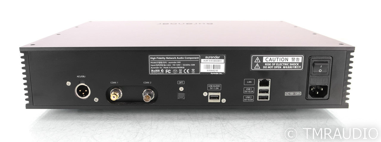 Aurender N10 Wireless Network Streamer; N-10; Black; 4TB