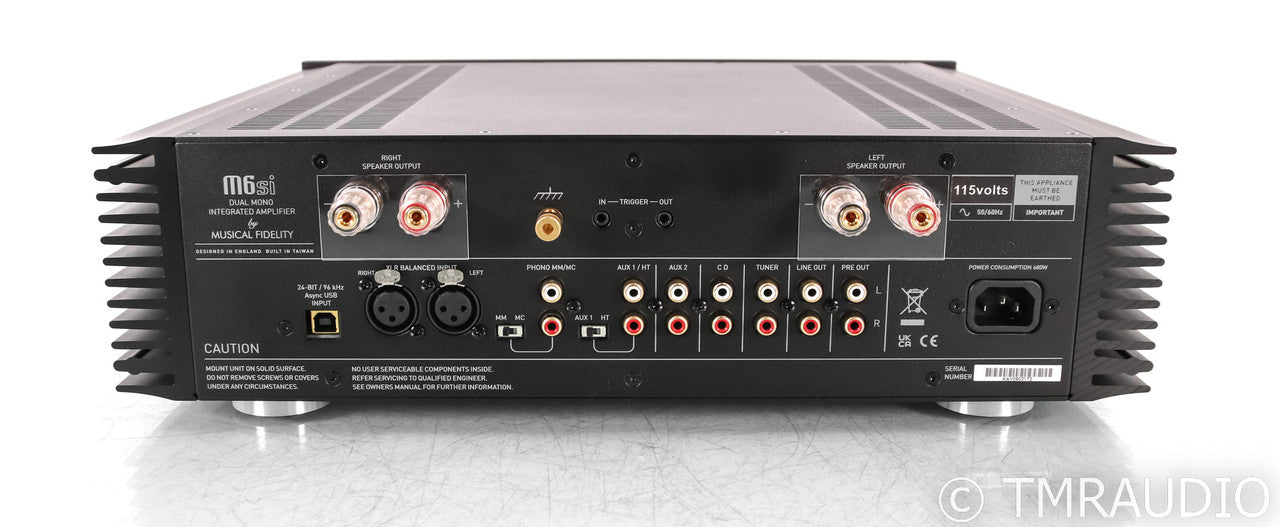 Musical Fidelity M6si Stereo Integrated Amplifier; Remote; Black; Phono; USB DAC