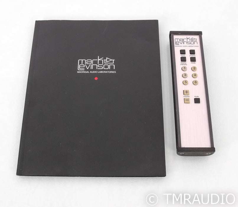 Mark Levinson No. 38 Stereo Preamplifier; Remote; No38
