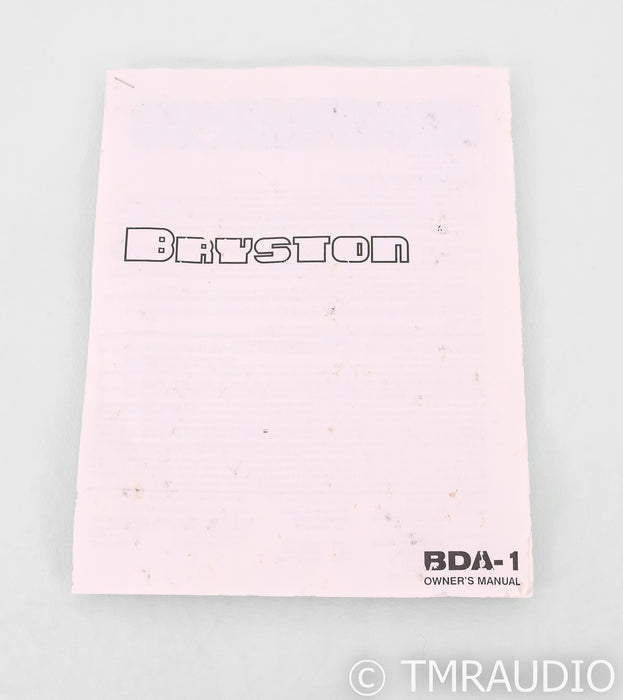 Bryston BDA1 DAC; BDA-1; D/A Converter (No Remote)