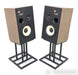 JBL L82 Classic Bookshelf Speakers; Black Pair w/ JS80 Stands