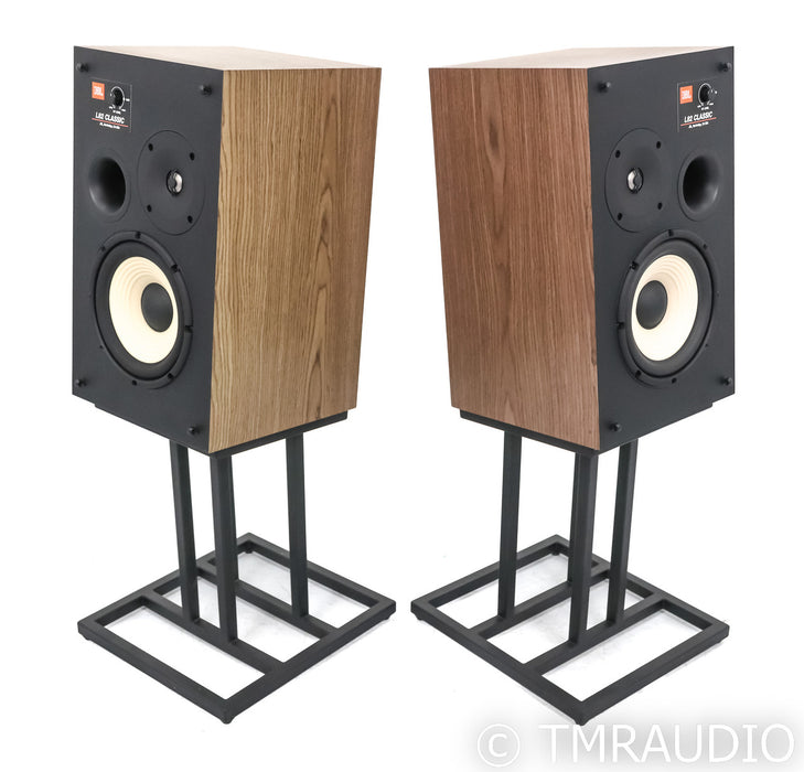 JBL L82 Classic Bookshelf Speakers; Black Pair w/ JS80 Stands