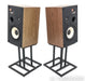 JBL L82 Classic Bookshelf Speakers; Black Pair w/ JS80 Stands