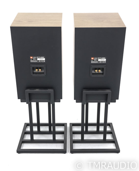 JBL L82 Classic Bookshelf Speakers; Black Pair w/ JS80 Stands