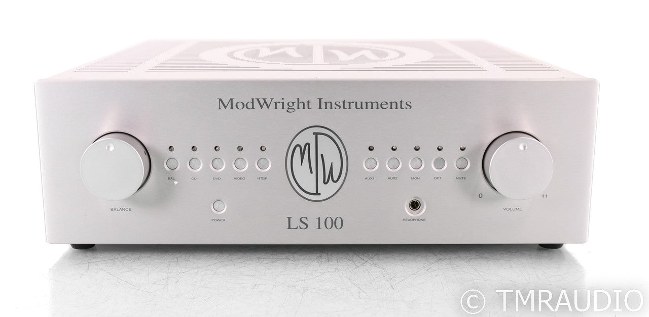 ModWright LS100 Stereo Tube Preamplifier; Silver (Open Box)