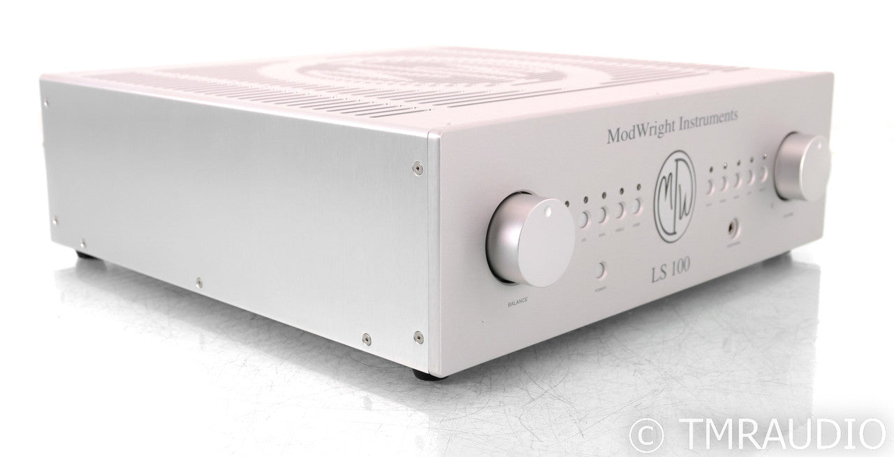 ModWright LS100 Stereo Tube Preamplifier; Silver (Open Box)