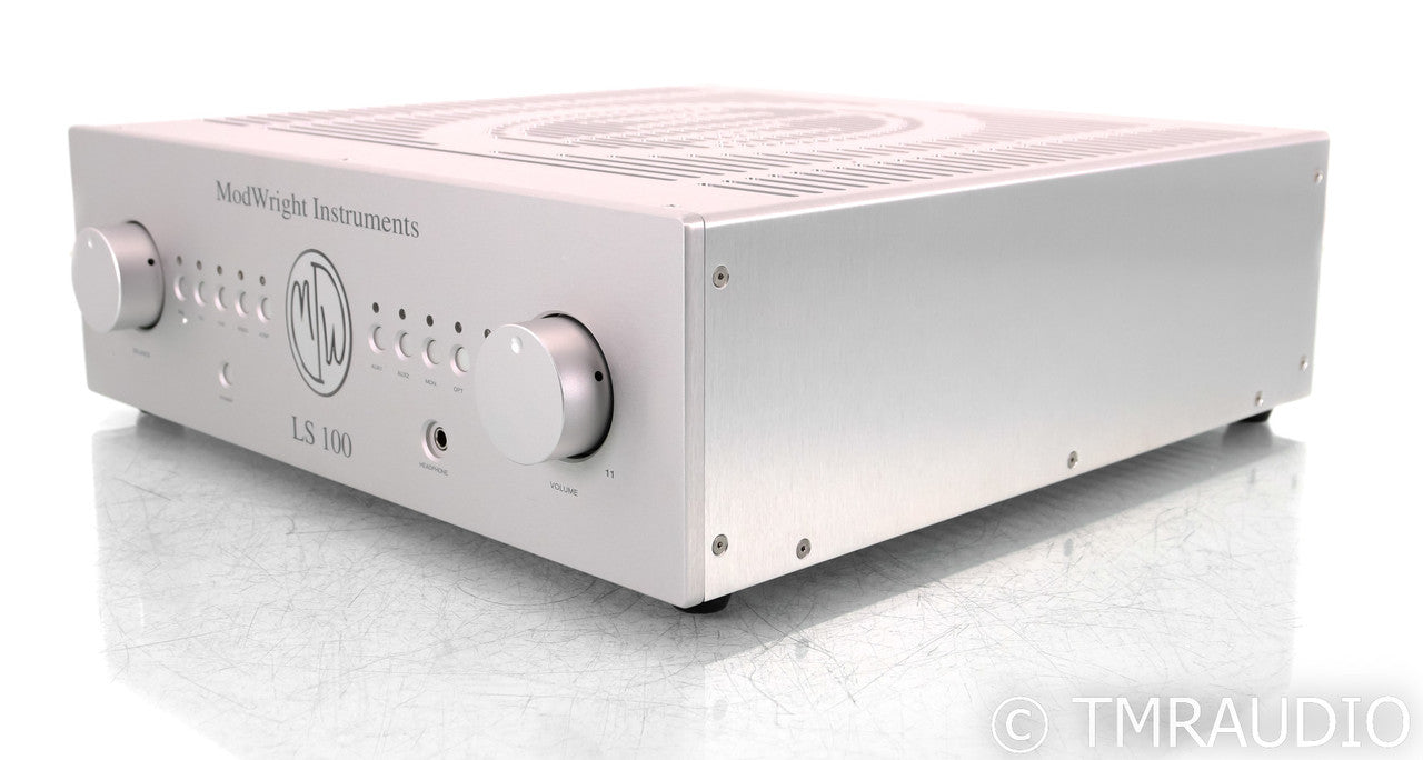ModWright LS100 Stereo Tube Preamplifier; Silver (Open Box)