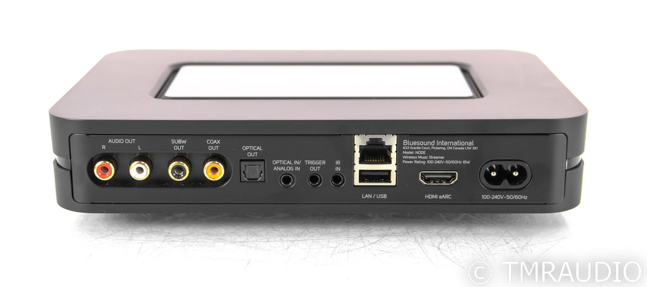 Bluesound Node Wireless Network Streamer; BluOS; Bluetooth; Black