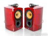 B&W Signature 805 Bookshelf Speakers; Red Birds Eye Maple Pair