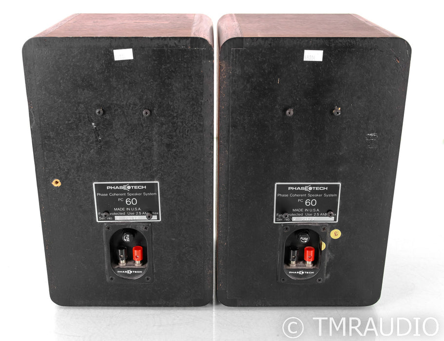 Phase Technology PC60 Bookshelf Speakers; PC-60; Oak Pair