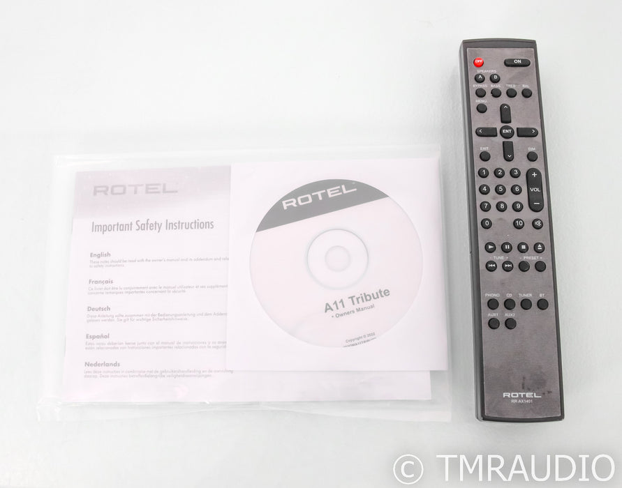 Rotel A11 Tribute Stereo Integrated Amplifier; Silver (Open Box)
