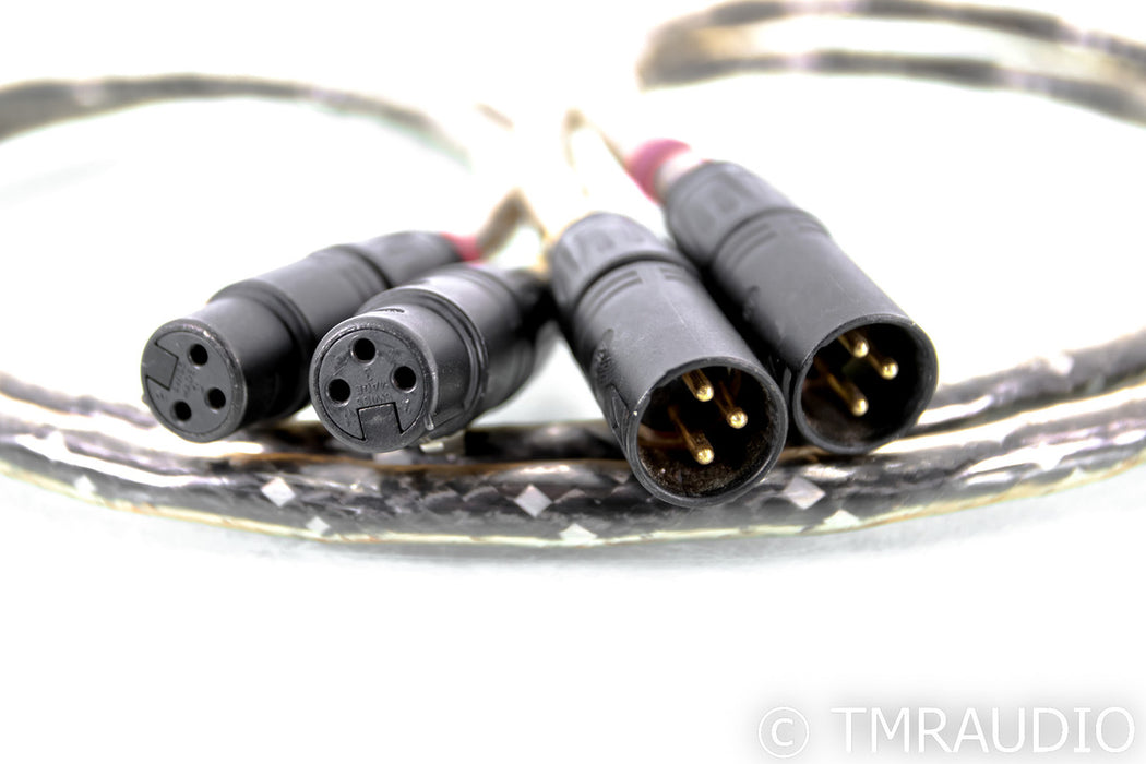 StraightWire Virtuoso XLR Cables; 1m Pair Balanced Interconnects
