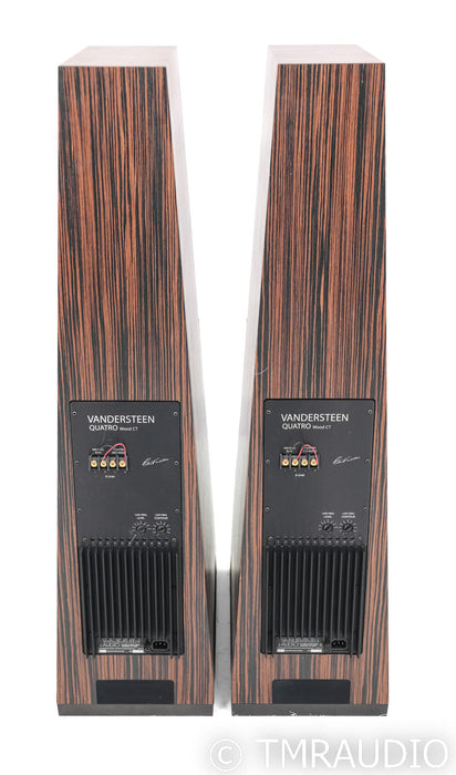 Vandersteen Quatro CT Powered Floorstanding Speakers; Faux Ebony Pair; M5-HPB