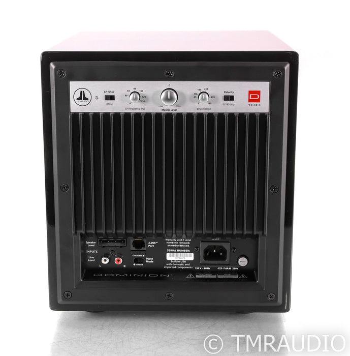 JL Audio D108 Dominion 8" Powered Subwoofer; D-108; Gloss Black