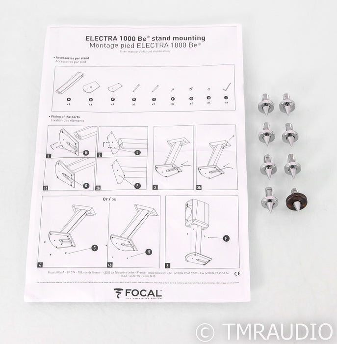 Focal S1000 Speaker Stands; Pair (For Electra Be 1008)