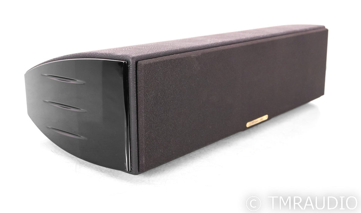 Sonus Faber Domus Center Channel Speaker; Black Leather & Black Gloss