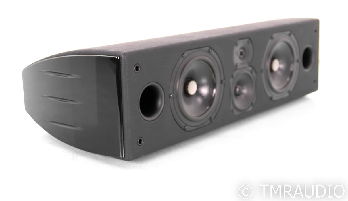 Sonus Faber Domus Center Channel Speaker; Black Leather & Black Gloss