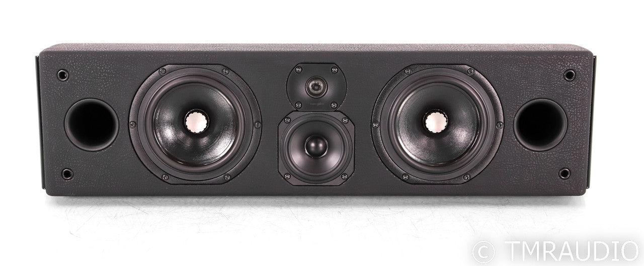 Sonus Faber Domus Center Channel Speaker; Black Leather & Black Gloss