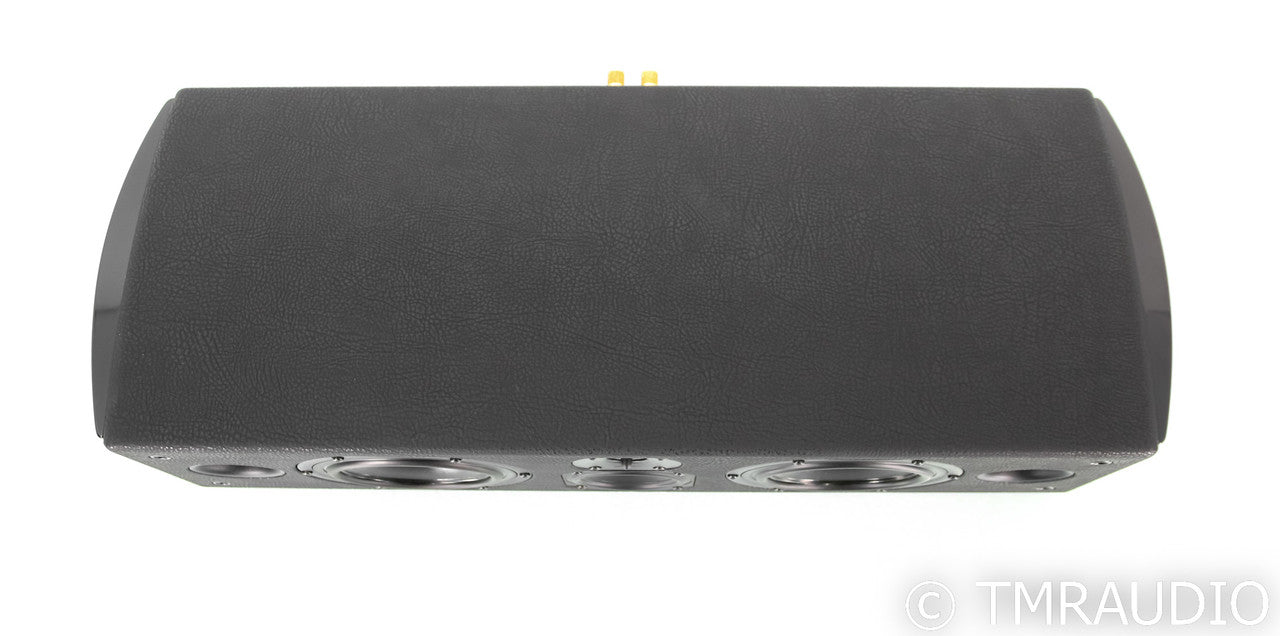 Sonus Faber Domus Center Channel Speaker; Black Leather & Black Gloss