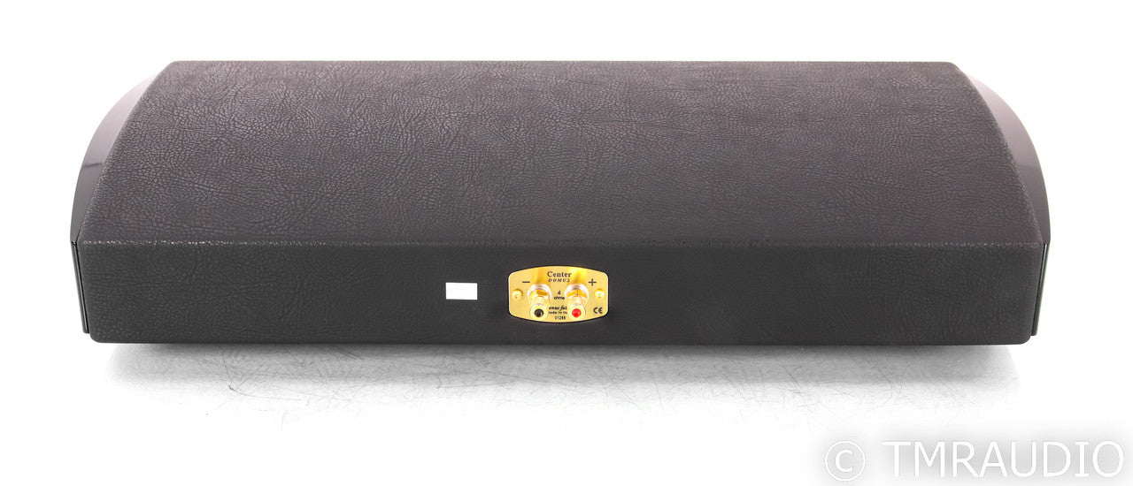 Sonus Faber Domus Center Channel Speaker; Black Leather & Black Gloss