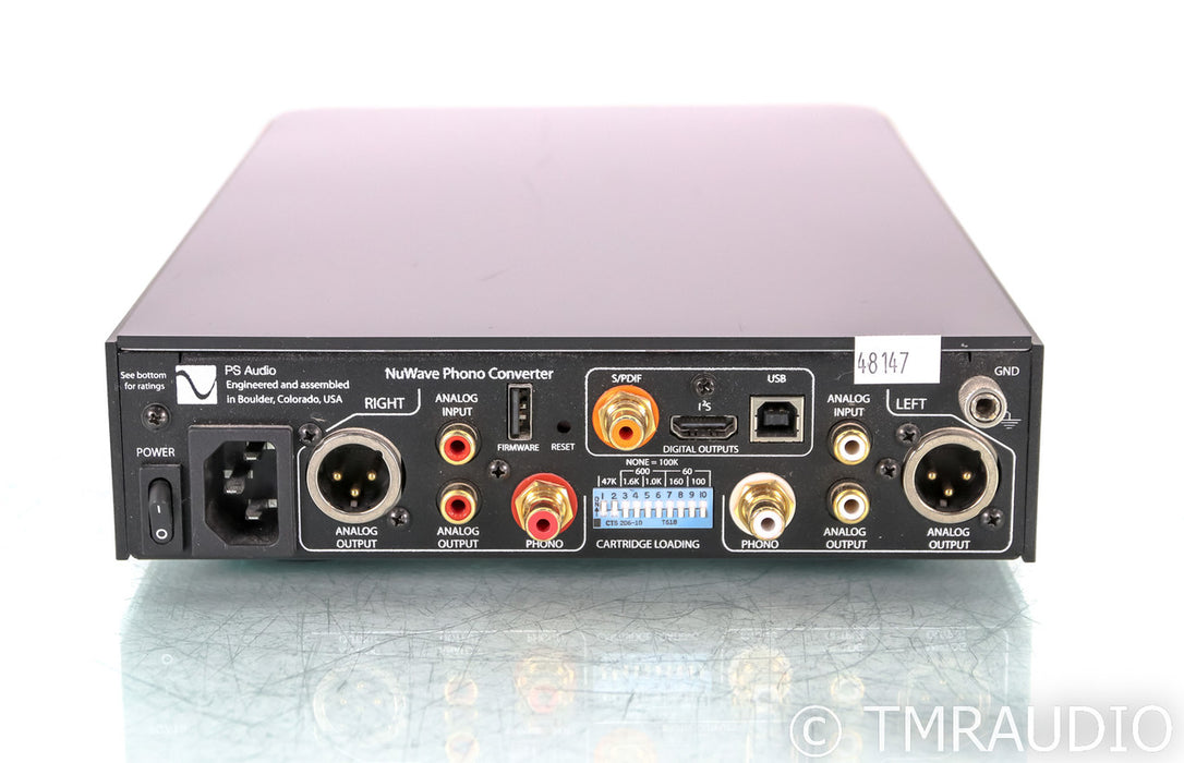 PS Audio NuWave MM / MC Phono Preamplifier; A/D Converter; Black