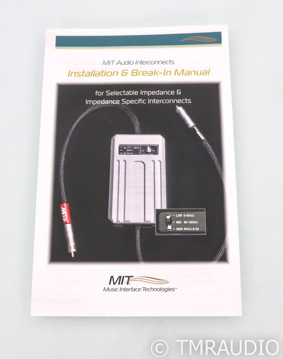 MIT Magnum MA RCA Cables; 3m Pair Interconnects; Adjustable Impedance