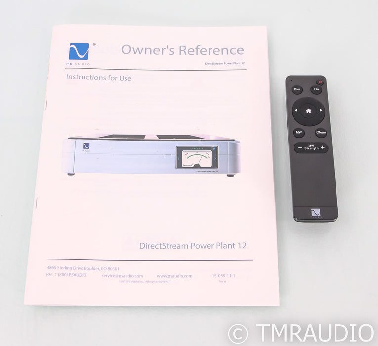 PS Audio PowerPlant 12 AC Power Line Regenerator; Remote; Silver (Used)