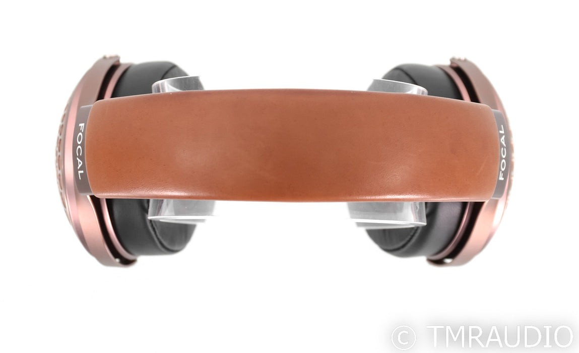 Focal Stellia Closed-Back Headphones; Chocolate Leather