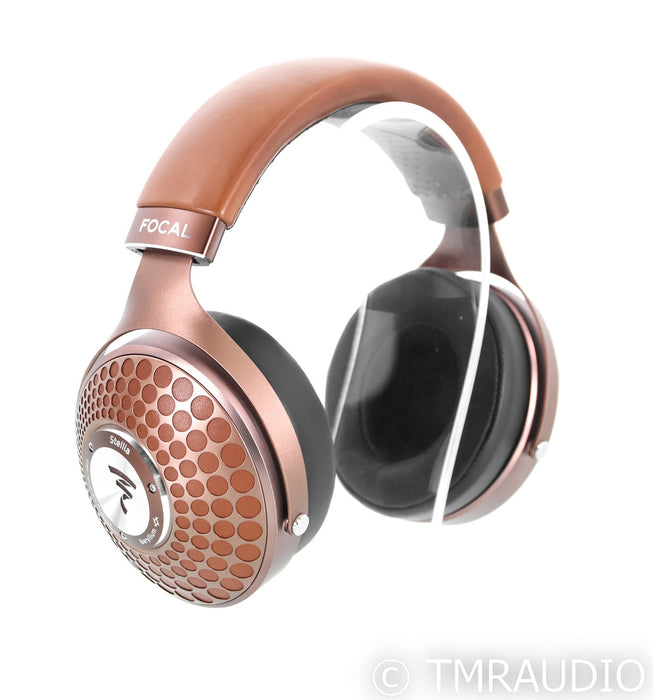 Focal Stellia Closed-Back Headphones; Chocolate Leather