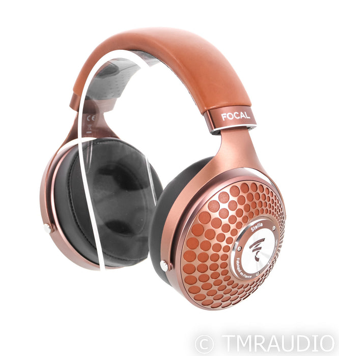 Focal Stellia Closed-Back Headphones; Chocolate Leather