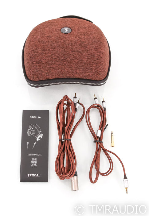 Focal Stellia Closed-Back Headphones; Chocolate Leather