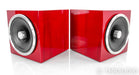 Zu Audio Omen Mk II Custom 10.5" Cube Speakers; Sexy Red Hickory Pair