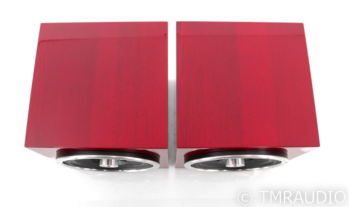 Zu Audio Omen Mk II Custom 10.5" Cube Speakers; Sexy Red Hickory Pair
