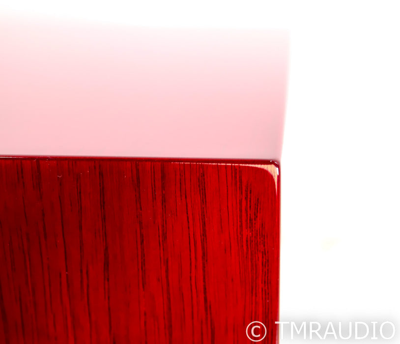 Zu Audio Omen Mk II Custom 10.5" Cube Speakers; Sexy Red Hickory Pair