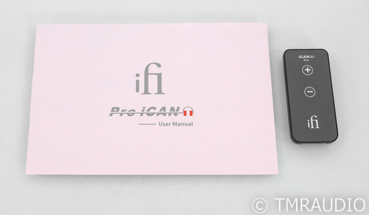 iFi Pro iCan Tube Hybrid Headphone Amplifier; Remote