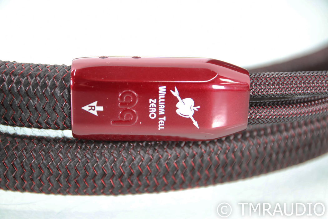 AudioQuest William Tell Zero Speaker Cables; 8ft Pair; 72v DBS