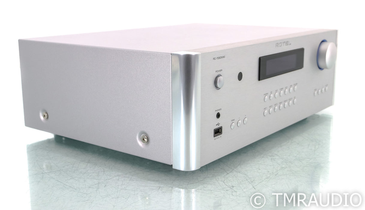 Rotel RC-1590MkII Stereo Preamplifier; Silver (Open Box)
