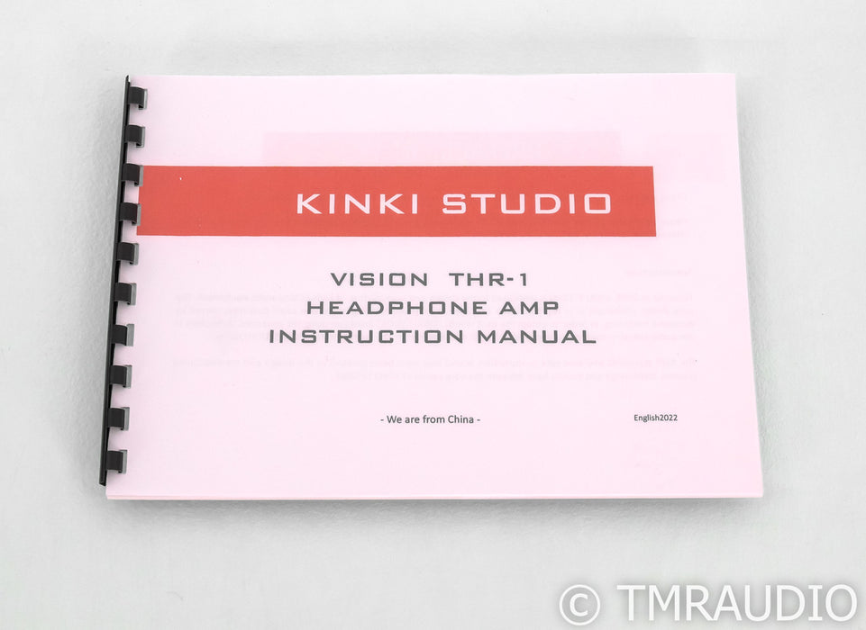 Kinki Studio Vision THR-1 Headphone Amplifier; THR1; Black