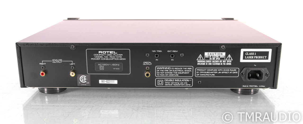 Rotel RCD-1072 CD / HDCD Player; RCD1072; Remote