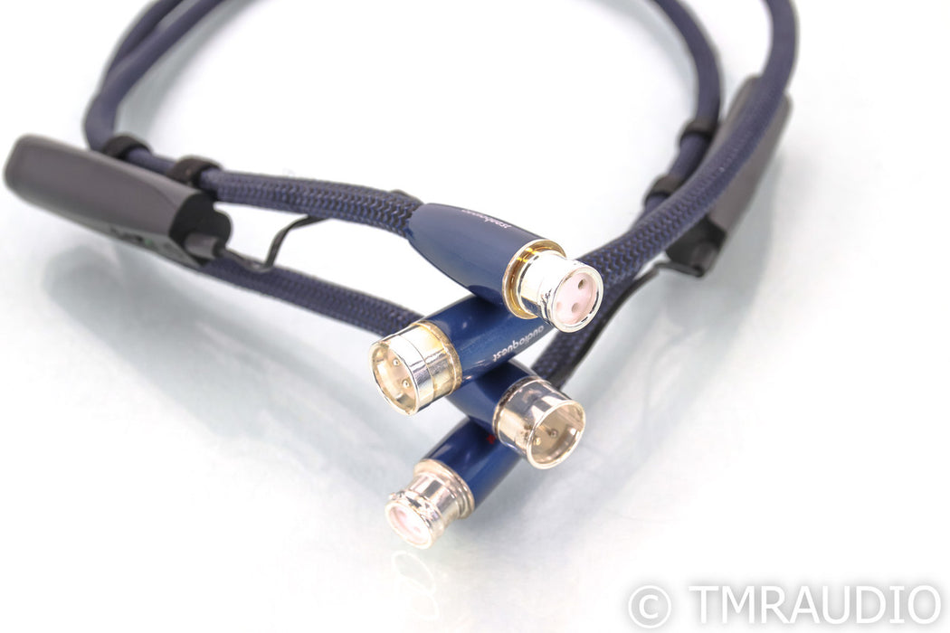 AudioQuest Water XLR Cables; 3.5ft Pair Balanced Interconnects; 72v DBS